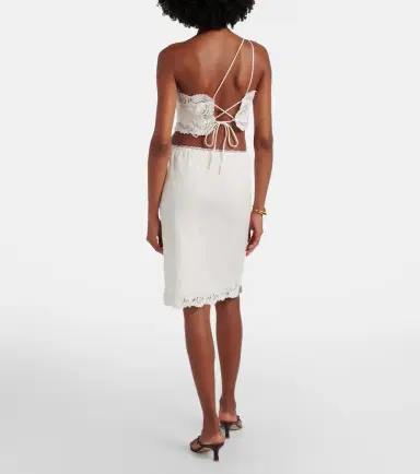 Posse Darya embroidered linen and cotton midi skirt | Thumbnail 5 Posse Darya embroidered linen and cotton midi skirt | Thumbnail 5