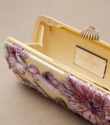 Valentino Garavani Carry Secrets sequined satin clutch | Thumbnail 4 Valentino Garavani Carry Secrets sequined satin clutch | Thumbnail 4