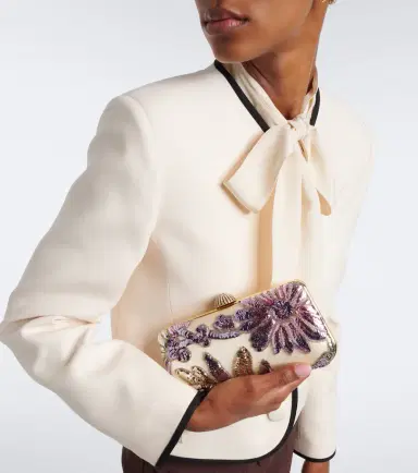 Valentino Garavani Carry Secrets sequined satin clutch | Thumbnail 6 Valentino Garavani Carry Secrets sequined satin clutch | Thumbnail 6