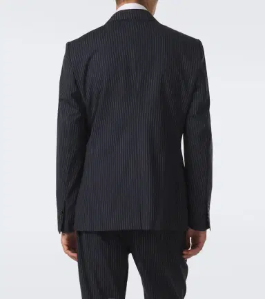 Dolce & Gabbana Pinstripe double-breasted wool-blend blazer | Thumbnail 4 Dolce & Gabbana Pinstripe double-breasted wool-blend blazer | Thumbnail 4