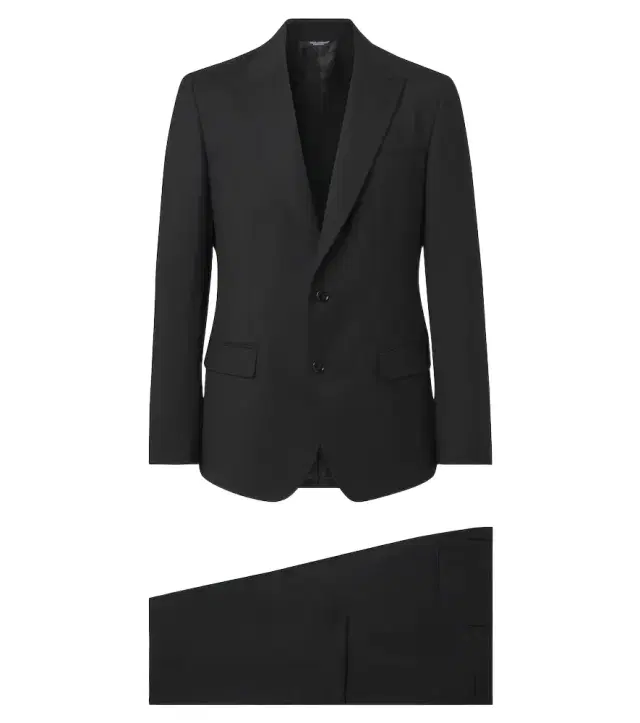 Single-breasted wool-blend suit Single-breasted wool-blend suit