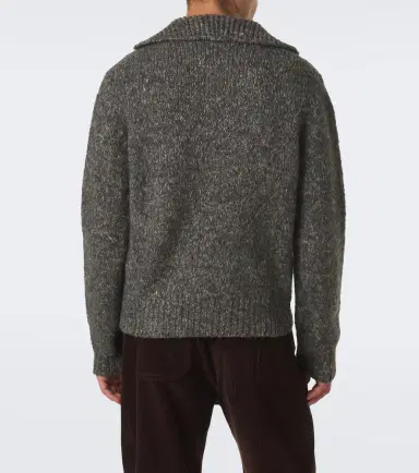 Dolce & Gabbana Wool, alpaca, and linen polo sweater | Thumbnail 3 Dolce & Gabbana Wool, alpaca, and linen polo sweater | Thumbnail 3