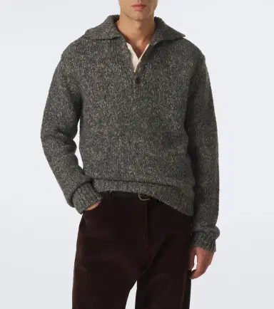 Dolce & Gabbana Wool, alpaca, and linen polo sweater | Thumbnail 5 Dolce & Gabbana Wool, alpaca, and linen polo sweater | Thumbnail 5