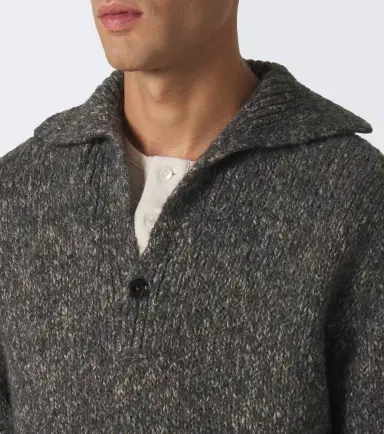 Dolce & Gabbana Wool, alpaca, and linen polo sweater | Thumbnail 6 Dolce & Gabbana Wool, alpaca, and linen polo sweater | Thumbnail 6