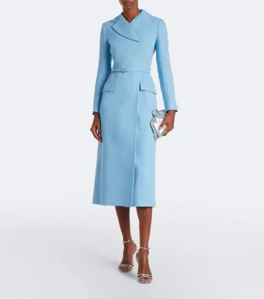 Emilia Wickstead Kalonice wool crêpe midi dress | Thumbnail 3 Emilia Wickstead Kalonice wool crêpe midi dress | Thumbnail 3