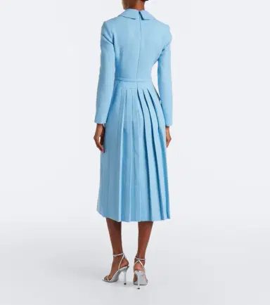 Emilia Wickstead Kalonice wool crêpe midi dress | Thumbnail 4 Emilia Wickstead Kalonice wool crêpe midi dress | Thumbnail 4