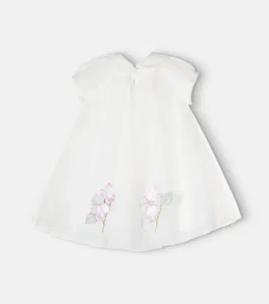 Monnalisa Baby floral-appliqué dress | Thumbnail 2 Monnalisa Baby floral-appliqué dress | Thumbnail 2