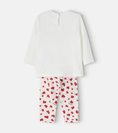 Monnalisa x Disney Baby cotton T-shirt and pants set | Thumbnail 3 Monnalisa x Disney Baby cotton T-shirt and pants set | Thumbnail 3