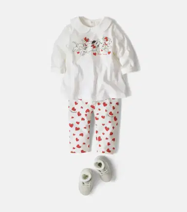 Monnalisa x Disney Baby cotton T-shirt and pants set | Thumbnail 5 Monnalisa x Disney Baby cotton T-shirt and pants set | Thumbnail 5