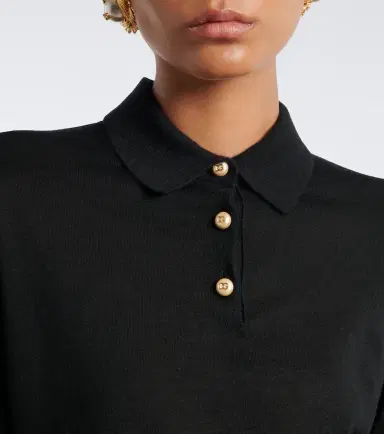 Dolce & Gabbana Embellished cashmere polo sweater | Thumbnail 2 Dolce & Gabbana Embellished cashmere polo sweater | Thumbnail 2