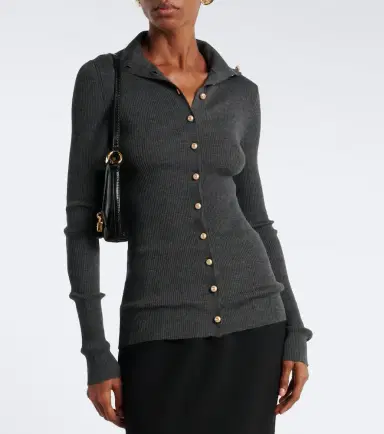 Dolce & Gabbana Embellished ribbed-knit wool cardigan | Thumbnail 4 Dolce & Gabbana Embellished ribbed-knit wool cardigan | Thumbnail 4