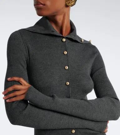 Dolce & Gabbana Embellished ribbed-knit wool cardigan | Thumbnail 5 Dolce & Gabbana Embellished ribbed-knit wool cardigan | Thumbnail 5