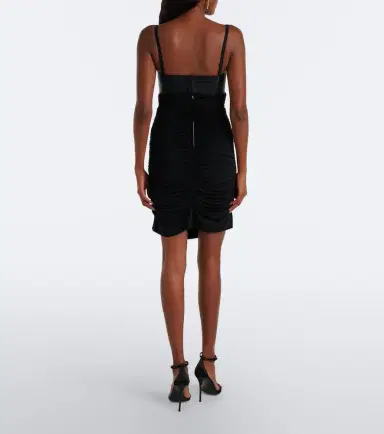 Dolce & Gabbana Ruched satin minidress | Thumbnail 4 Dolce & Gabbana Ruched satin minidress | Thumbnail 4