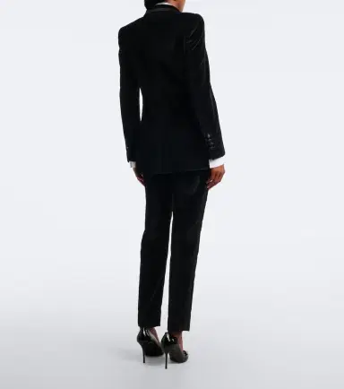 Dolce & Gabbana Cotton and silk-blend velvet slim pants | Thumbnail 6 Dolce & Gabbana Cotton and silk-blend velvet slim pants | Thumbnail 6
