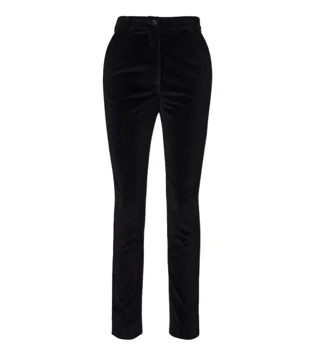 Cotton and silk-blend velvet slim pants Cotton and silk-blend velvet slim pants