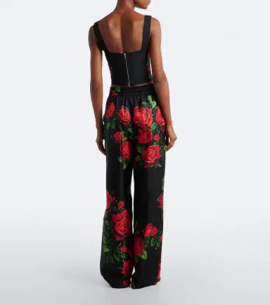 Dolce & Gabbana Floral silk wide-leg palazzo pants | Thumbnail 2 Dolce & Gabbana Floral silk wide-leg palazzo pants | Thumbnail 2