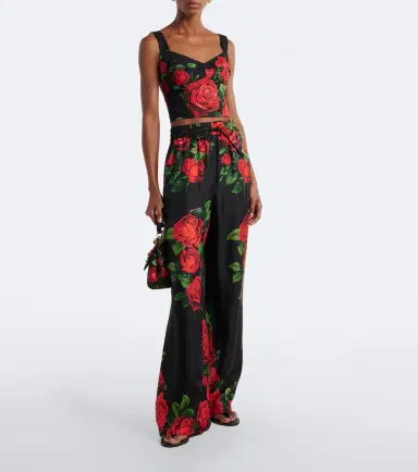 Dolce & Gabbana Floral silk wide-leg palazzo pants | Thumbnail 4 Dolce & Gabbana Floral silk wide-leg palazzo pants | Thumbnail 4