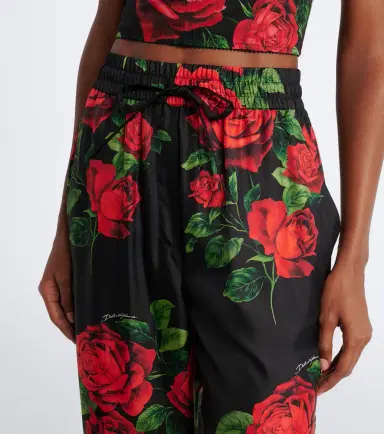 Dolce & Gabbana Floral silk wide-leg palazzo pants | Thumbnail 5 Dolce & Gabbana Floral silk wide-leg palazzo pants | Thumbnail 5