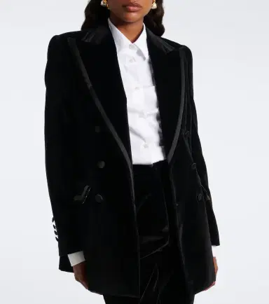 Dolce & Gabbana Cotton and silk-blend velvet blazer | Thumbnail 5 Dolce & Gabbana Cotton and silk-blend velvet blazer | Thumbnail 5