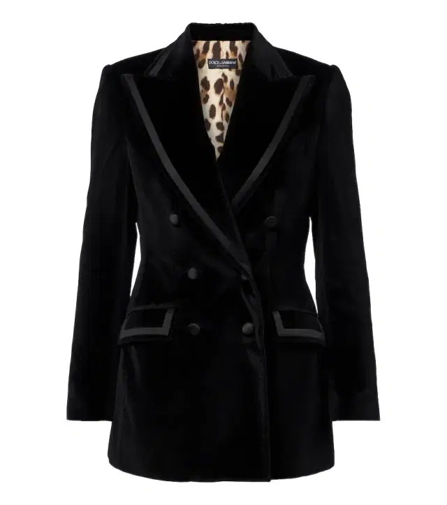 Cotton and silk-blend velvet blazer Cotton and silk-blend velvet blazer
