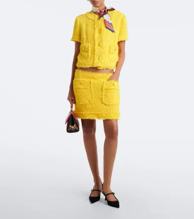 Dolce & Gabbana Cotton-blend tweed miniskirt | Thumbnail 5 Dolce & Gabbana Cotton-blend tweed miniskirt | Thumbnail 5