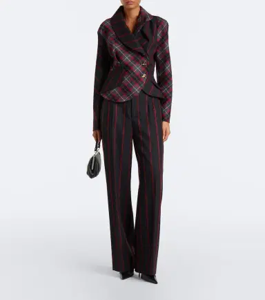 Vivienne Westwood Stormy peplum tartan wool jacket | Thumbnail 2 Vivienne Westwood Stormy peplum tartan wool jacket | Thumbnail 2