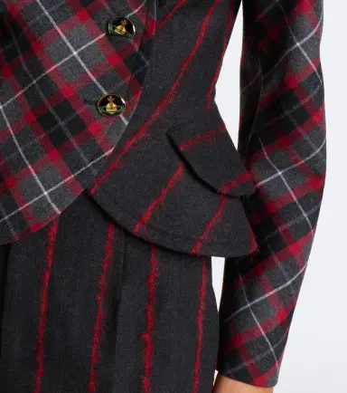 Vivienne Westwood Stormy peplum tartan wool jacket | Thumbnail 3 Vivienne Westwood Stormy peplum tartan wool jacket | Thumbnail 3