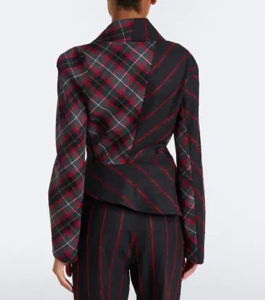 Vivienne Westwood Stormy peplum tartan wool jacket | Thumbnail 4 Vivienne Westwood Stormy peplum tartan wool jacket | Thumbnail 4