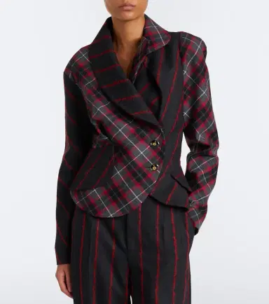 Vivienne Westwood Stormy peplum tartan wool jacket | Thumbnail 5 Vivienne Westwood Stormy peplum tartan wool jacket | Thumbnail 5