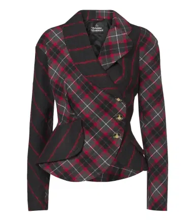 Vivienne Westwood Stormy peplum tartan wool jacket | Thumbnail 1 Vivienne Westwood Stormy peplum tartan wool jacket | Thumbnail 1
