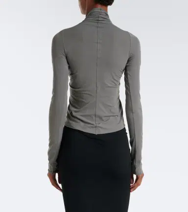 Rick Owens Allanah gathered jersey top | Thumbnail 2 Rick Owens Allanah gathered jersey top | Thumbnail 2