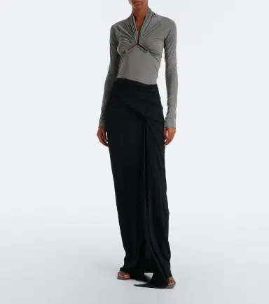 Rick Owens Allanah gathered jersey top | Thumbnail 4 Rick Owens Allanah gathered jersey top | Thumbnail 4
