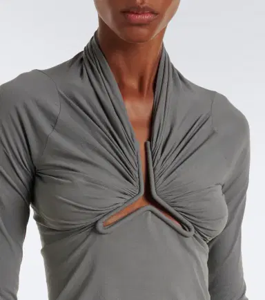Rick Owens Allanah gathered jersey top | Thumbnail 5 Rick Owens Allanah gathered jersey top | Thumbnail 5
