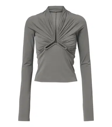 Rick Owens Allanah gathered jersey top | Thumbnail 1 Rick Owens Allanah gathered jersey top | Thumbnail 1