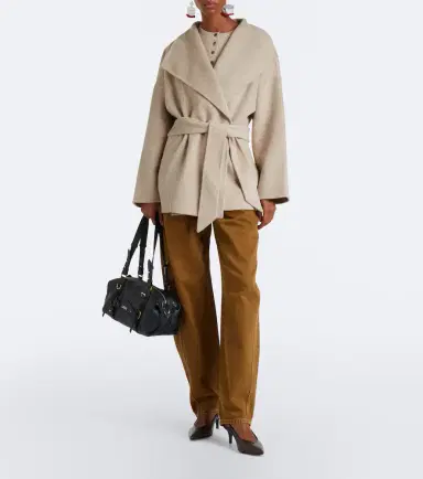 Isabel Marant Ceaton wool and cashmere wrap coat | Thumbnail 2 Isabel Marant Ceaton wool and cashmere wrap coat | Thumbnail 2