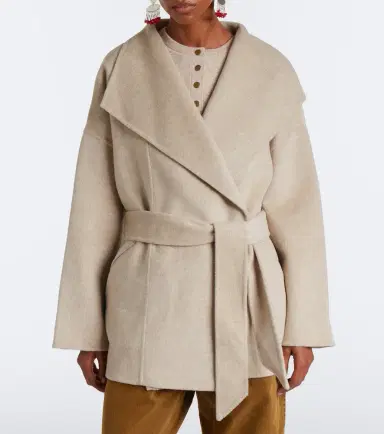 Isabel Marant Ceaton wool and cashmere wrap coat | Thumbnail 6 Isabel Marant Ceaton wool and cashmere wrap coat | Thumbnail 6