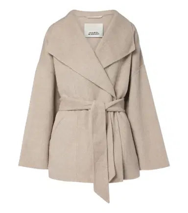Isabel Marant Ceaton wool and cashmere wrap coat | Thumbnail 1 Isabel Marant Ceaton wool and cashmere wrap coat | Thumbnail 1