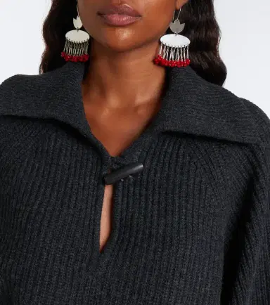 Isabel Marant Miranda wool and cashmere polo sweater | Thumbnail 2 Isabel Marant Miranda wool and cashmere polo sweater | Thumbnail 2