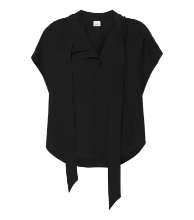 Isabel Marant Selene tie-neck crêpe blouse | Thumbnail 1 Isabel Marant Selene tie-neck crêpe blouse | Thumbnail 1