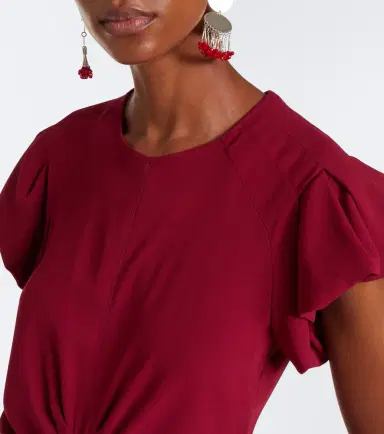Isabel Marant Terena gathered midi dress | Thumbnail 2 Isabel Marant Terena gathered midi dress | Thumbnail 2
