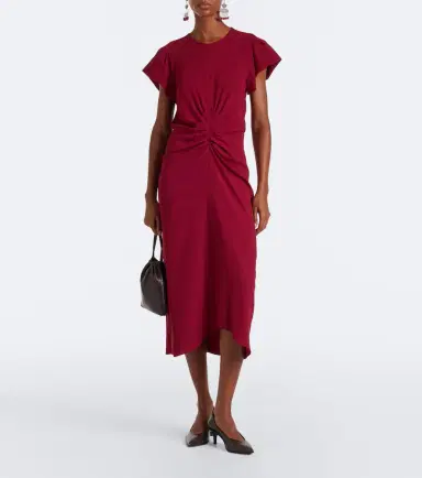 Isabel Marant Terena gathered midi dress | Thumbnail 3 Isabel Marant Terena gathered midi dress | Thumbnail 3