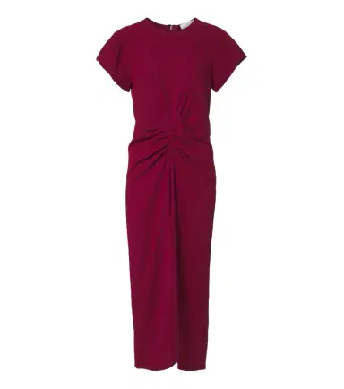 Isabel Marant Terena gathered midi dress | Thumbnail 1 Isabel Marant Terena gathered midi dress | Thumbnail 1