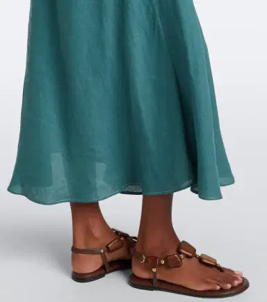 Eres Brilliance linen midi dress | Thumbnail 3 Eres Brilliance linen midi dress | Thumbnail 3