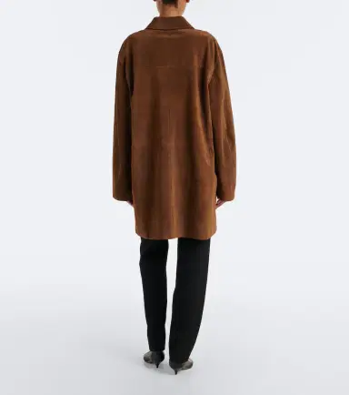 The Row Dakara suede coat | Thumbnail 3 The Row Dakara suede coat | Thumbnail 3