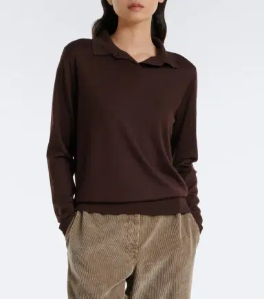 The Row Pauli wool and silk polo sweater | Thumbnail 3 The Row Pauli wool and silk polo sweater | Thumbnail 3