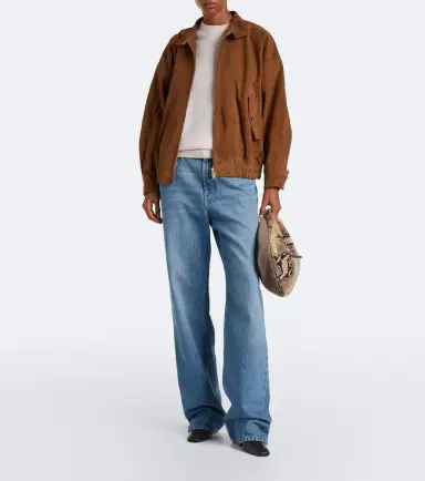 Agolde Blair suede blouson jacket | Thumbnail 6 Agolde Blair suede blouson jacket | Thumbnail 6
