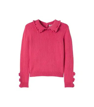 Emile et Ida Floral-appliqué ribbed-knit cotton sweater | Thumbnail 1 Emile et Ida Floral-appliqué ribbed-knit cotton sweater | Thumbnail 1
