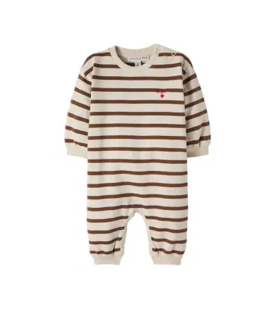 Emile et Ida Baby striped cotton onesie | Thumbnail 1 Emile et Ida Baby striped cotton onesie | Thumbnail 1