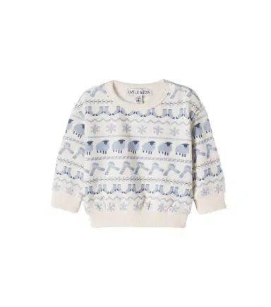 EMILE & IDA Baby printed cotton fleece sweatshirt | Thumbnail 1 EMILE & IDA Baby printed cotton fleece sweatshirt | Thumbnail 1