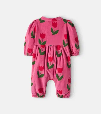 Emile et Ida Baby floral cotton corduroy onesie | Thumbnail 3 Emile et Ida Baby floral cotton corduroy onesie | Thumbnail 3